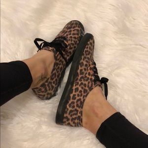 Cheetah print Vans